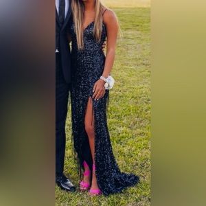 black sherri hill prom dress size 2
